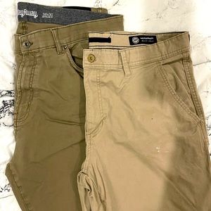 2 pairs of mens work pants.